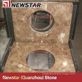 Newstar manufacture hotel bathroom top crystal emperador marble vanity